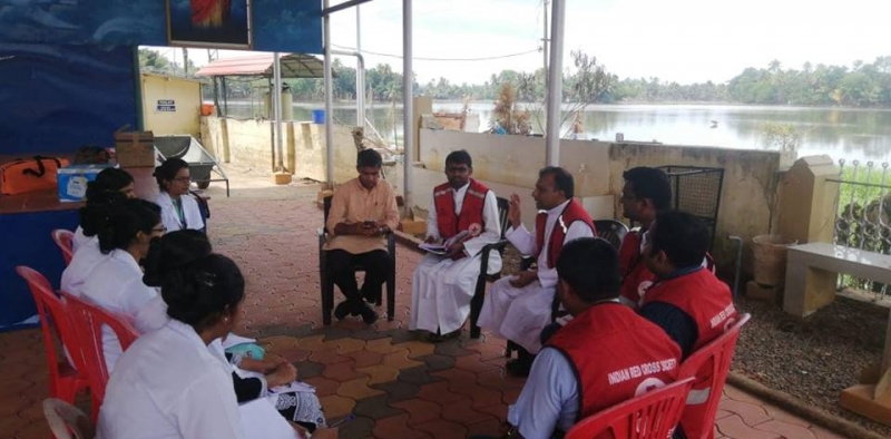 Medical camp for flood affected in Kuttanad Kerala
